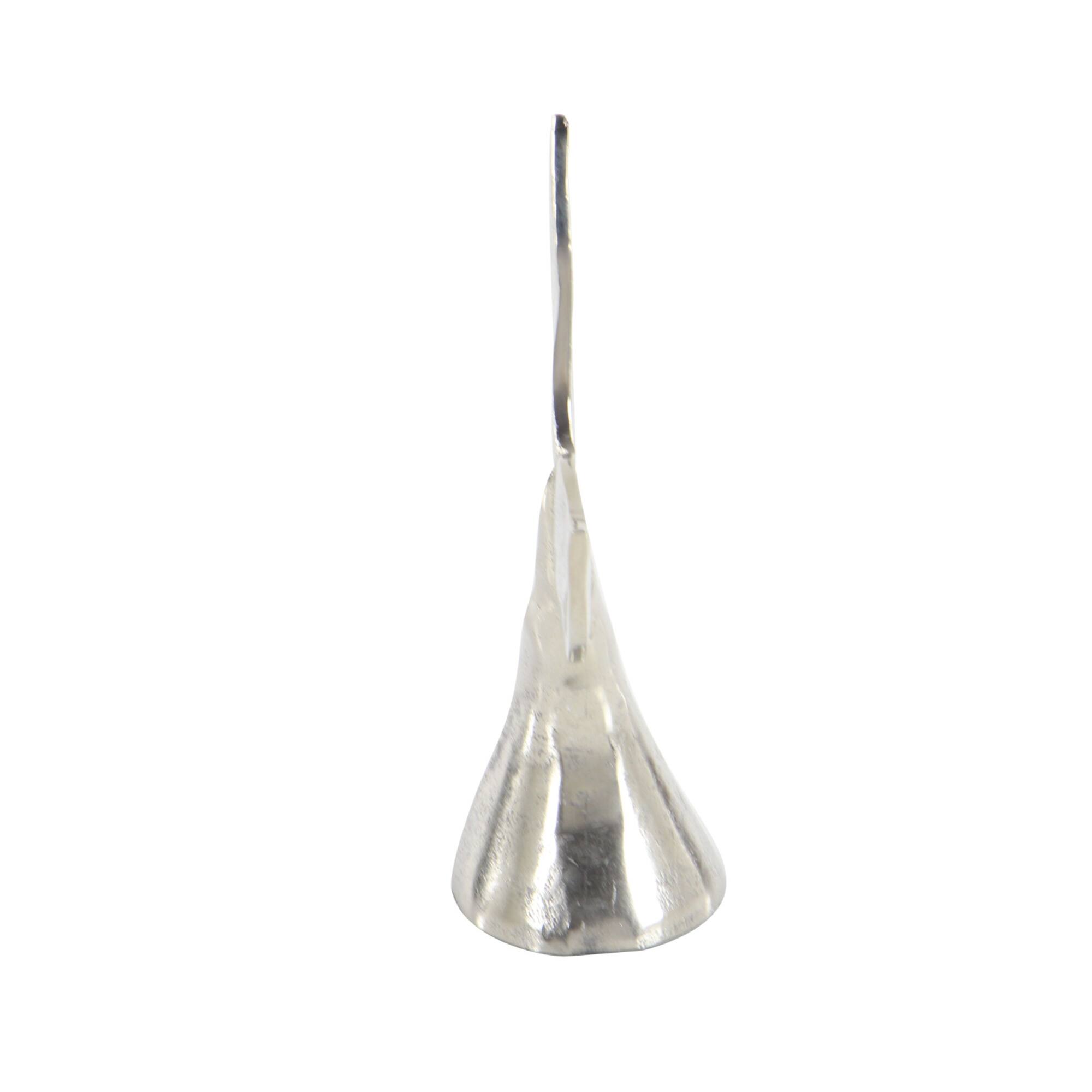 Silver Aluminum Coastal Whale Fluke Sculpture Set
